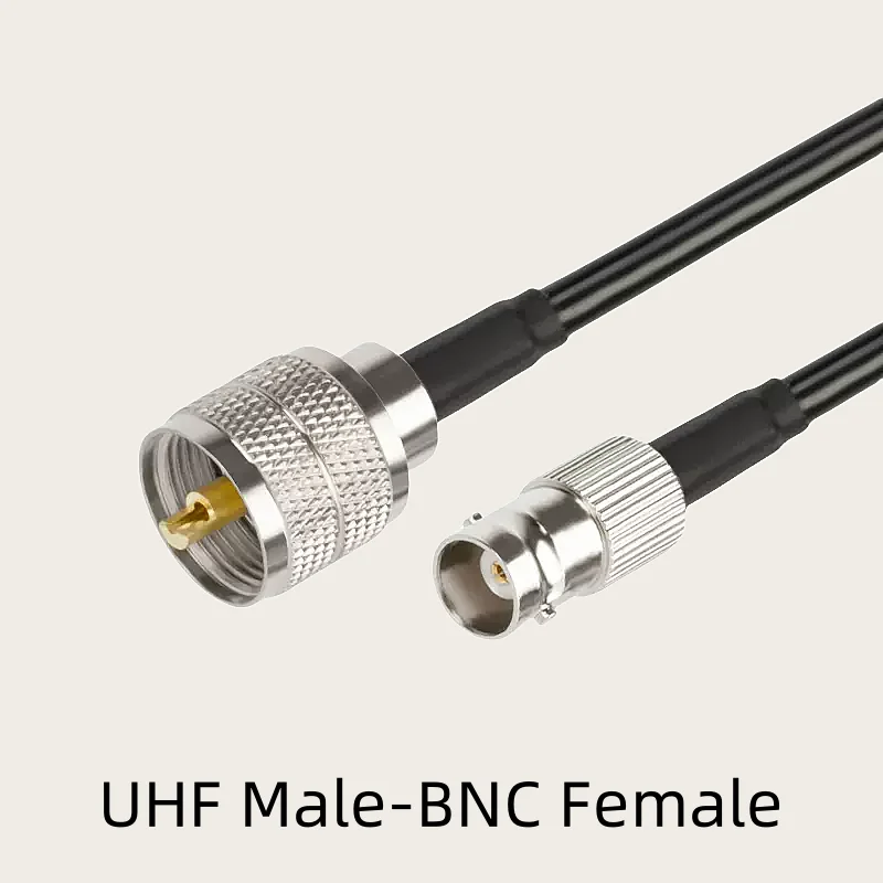 RF Coaxial Pigtail Jumper Cabos, RG58 Cabo, macho para plugue macho BNC e adaptador Jack fêmea, Antena WiFi, 50Ohm, RG58U, SO239 PL259 UHF