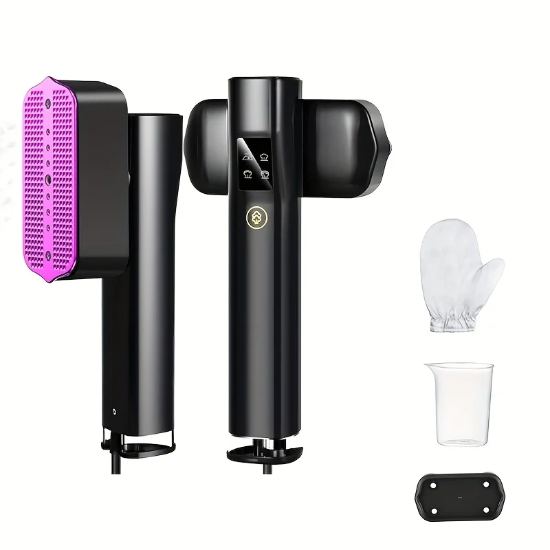 Steamer for Clothes, Portable 2-in-1 Steamer & Iron, 15s Fast Heat-up, Ironing Gloves, 20 Min Continuous Steam, 100ml Water Tank, Wrinkle Remover for Garment, Travel & Home Use