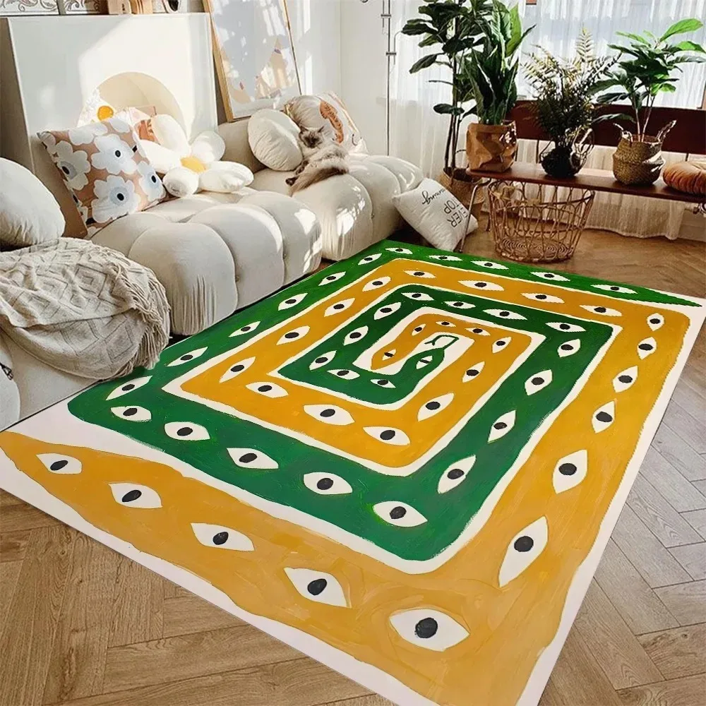 Abstract Ancient Egypt Snake Leopard Rug Living Room Bedroom Carpet Floor Mat Colorful Animal Area Rug Kid's Room Home Decor iin