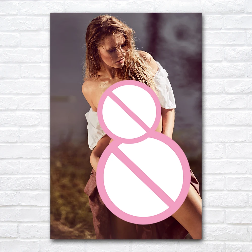 Blonde Woman Poster & Print For Living Room Bedroom Decoration Picture Modern Wall Art Home Decor Canvas Painting