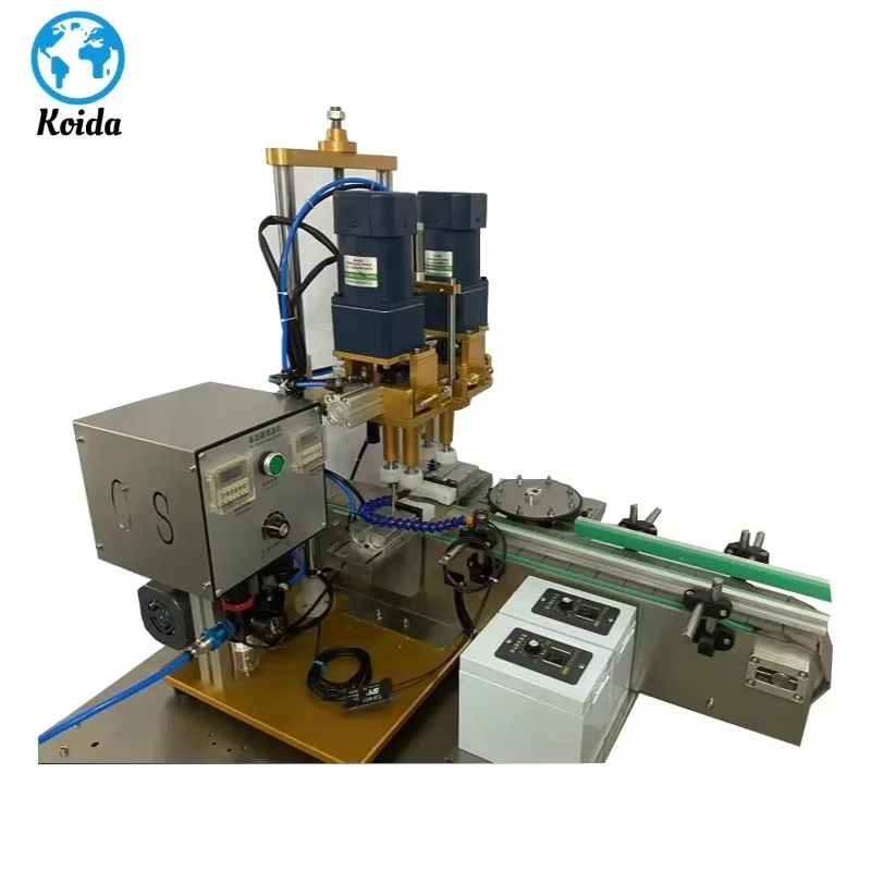 

Quality Electric Food Grade Foot Press Switch Semi Automatic Bottle Capping Machine Crimping Plastic Bottles Caps