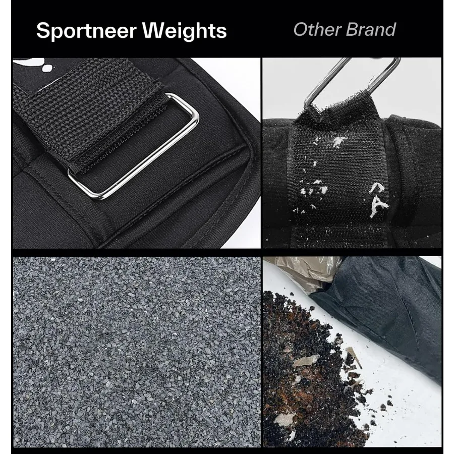 زوج من أوزان الكاحل قابلة للتعديل بوزن 6.5 رطل للرجال والنساء: مثالية لليوجا والمشي والجري والتمارين الرياضية والتدريبات البدنية