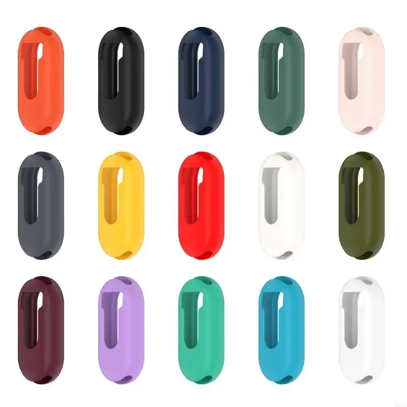 Casing pelindung silikon untuk Mi Band 9/9NFC cakupan penuh tahan debu pelindung tahan guncangan pelindung fleksibel
