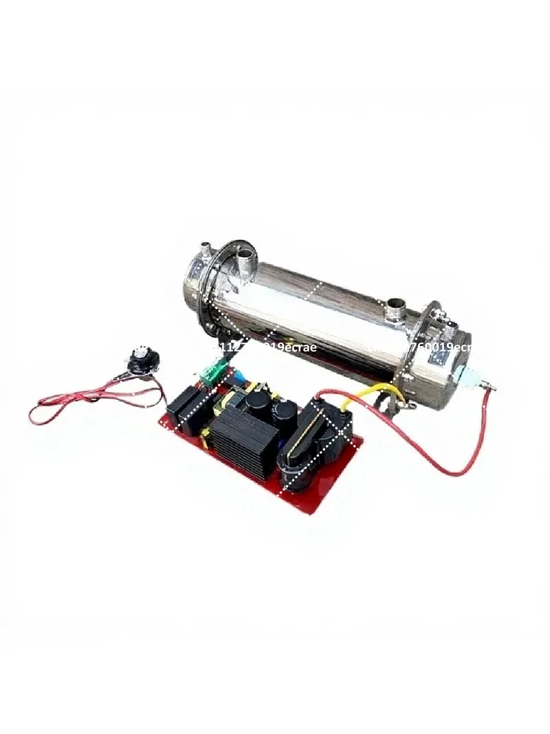 Water Cooled Ozone Generator Kit 20G/H Stainless Steel Tube for Air Purification, Home Water Treatment