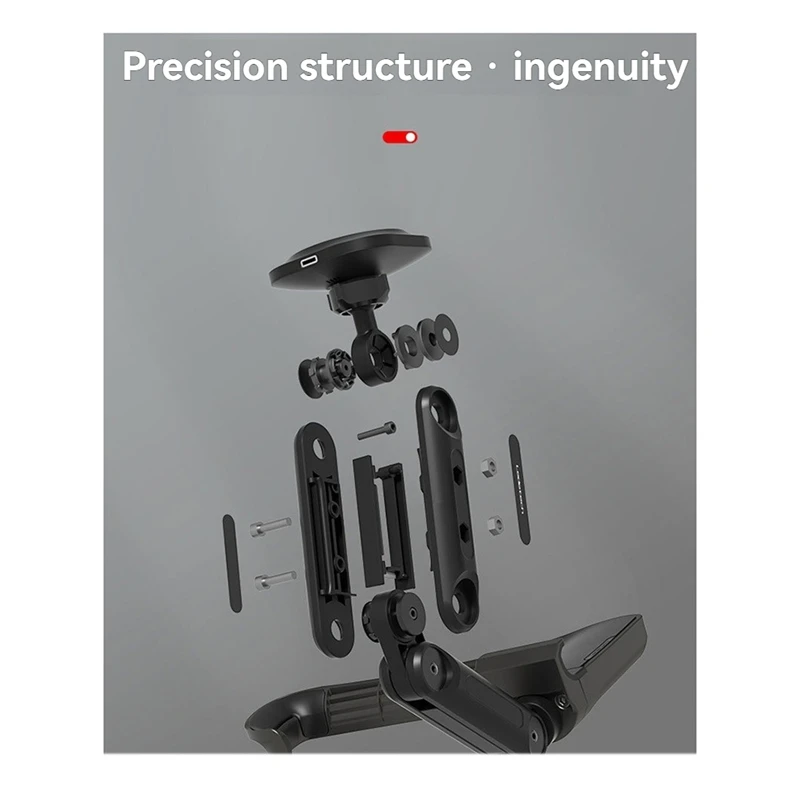 For Tesla Model 3 Model Y Foldable Wireless Magnetic Phone Holder Phone Gripper Car Screen Mount Arm Mobile Stand