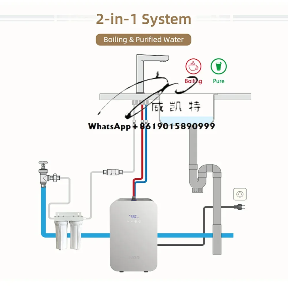 Kitchen faucet, desktop automatic water dispenser 3 in 1 and 4 in 1 electric, boiling water filter hot and cold water