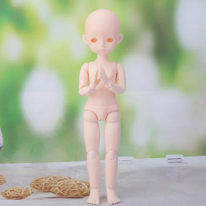 New 30cm BJD Doll Naked Body and Head DIY Dress Up Toy Dolls Without Makeup Face Practice for Girls Toys