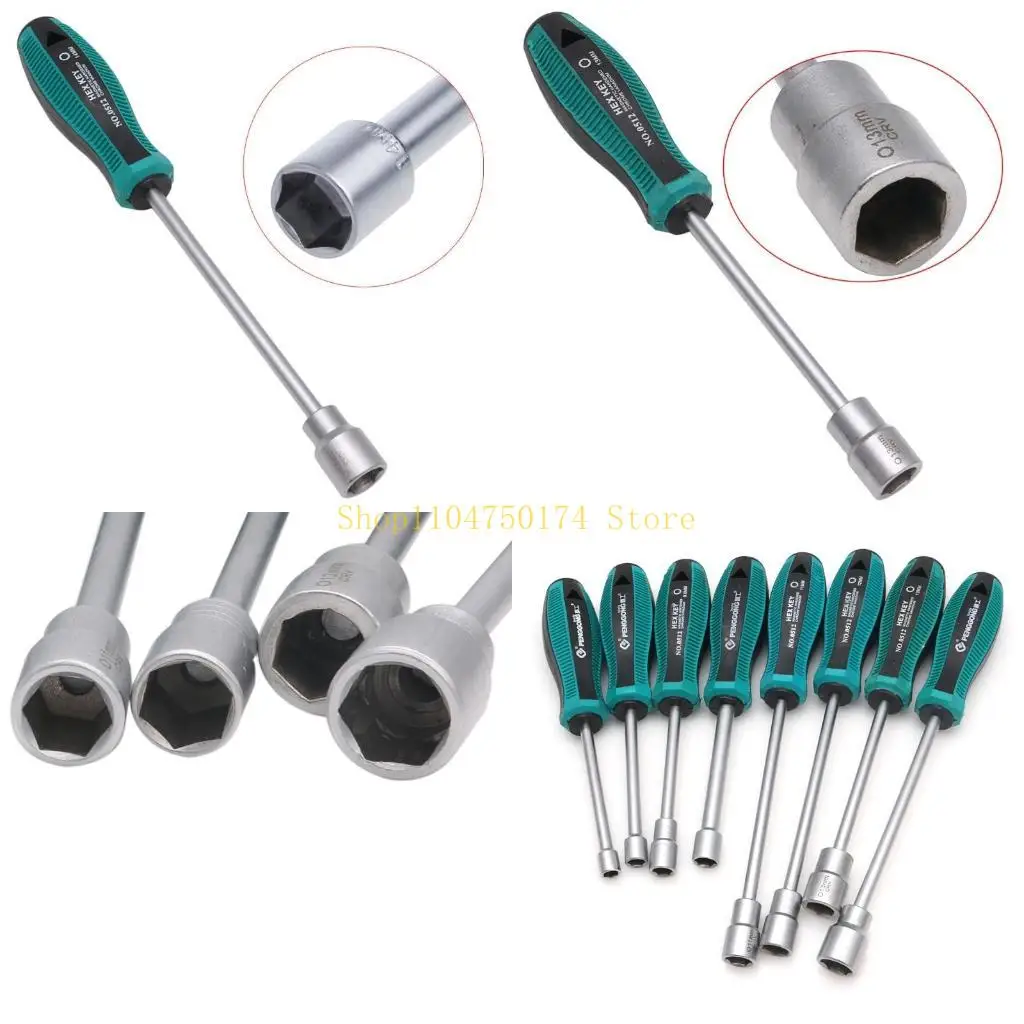 

Metal Socket Driver Wrench Screwdriver Nut Key Nutdriver Hand Tool 5.5mm Screw Driver Profession Replacement Durable top sale