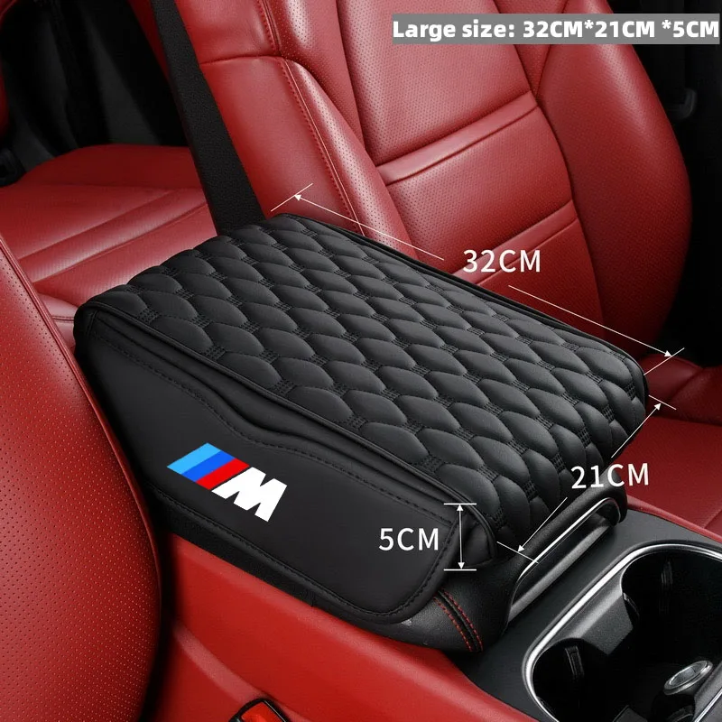 

PU Leather Car Armrest Mat Center Console Arm Rest Protection Cushion For BMW M E30 E39 E46 E90 E93 E60 F10 M5 M6 M7 X4 X5 X1