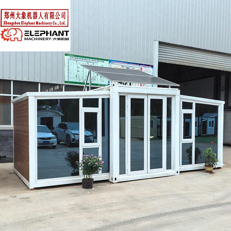 Factory Direct Supply Modular House Tiny Home Prefab Steel Sandwich Panel 2 Bedroom Expandable Container House Prefabricated