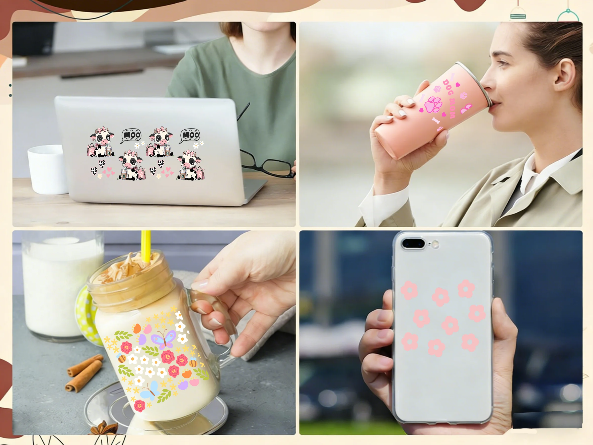 New Autism Awareness Series 3D Pattern Transfer Stickers for Glasses Autism Mom Era Fade Resistant UV DTF Cup Decals for Libbey view 6