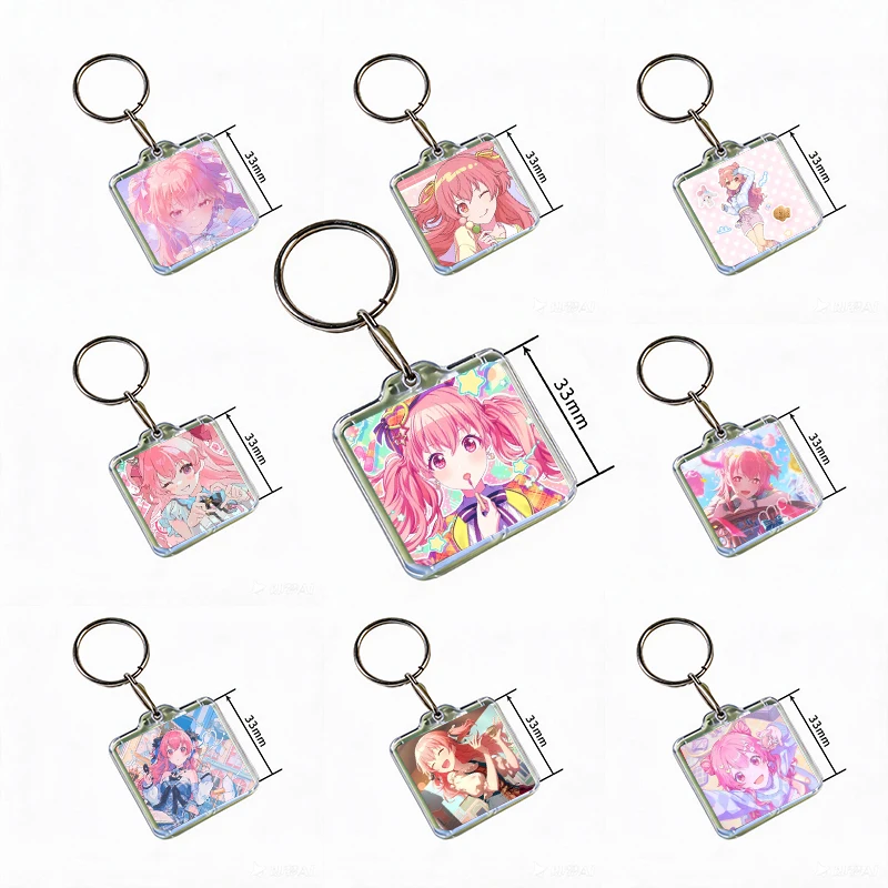 Virtual Band MORE JUMP Momoi Airi Acrylic Keychain Handmade Hanging Clothes Backpack Decoration Accessories Gifts with Friends