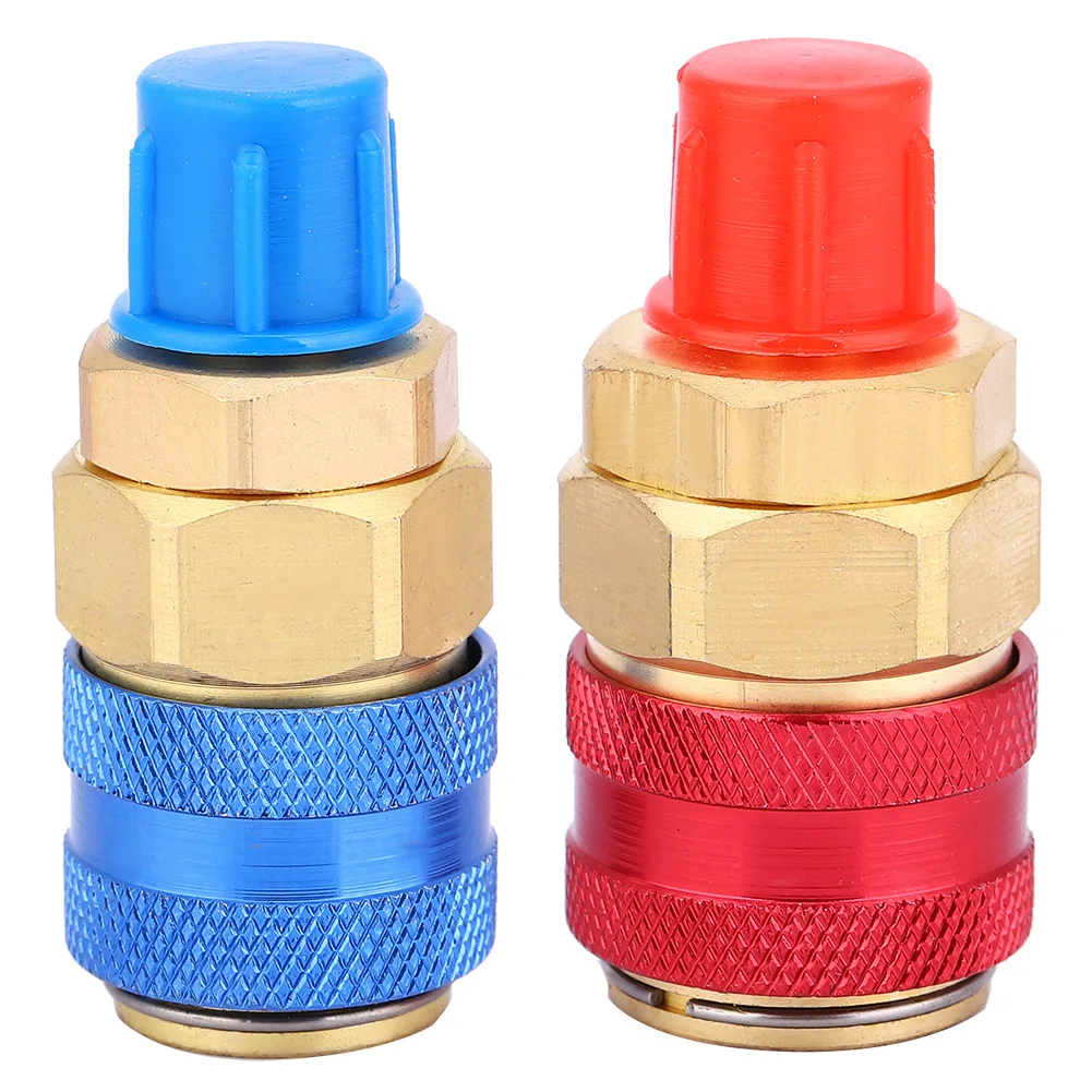 Adaptor Skrup Cepat R134A Manifold Tekanan Tinggi/Rendah Aksesori Otomotif Adaptor Skrup Cepat R134A Manifold R134A