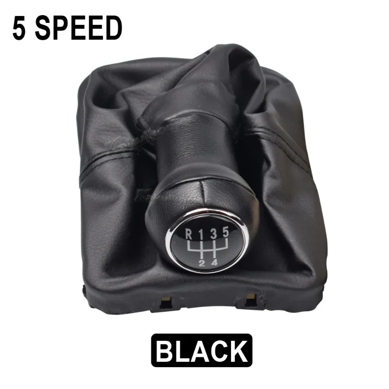New 5 Speed Gear Stick Shift Knob Leather Boot For VW Beetle 1998 1999 2000 2001 2002 2003 2004 2005 2006 2007 2008 2009 2010 view 4