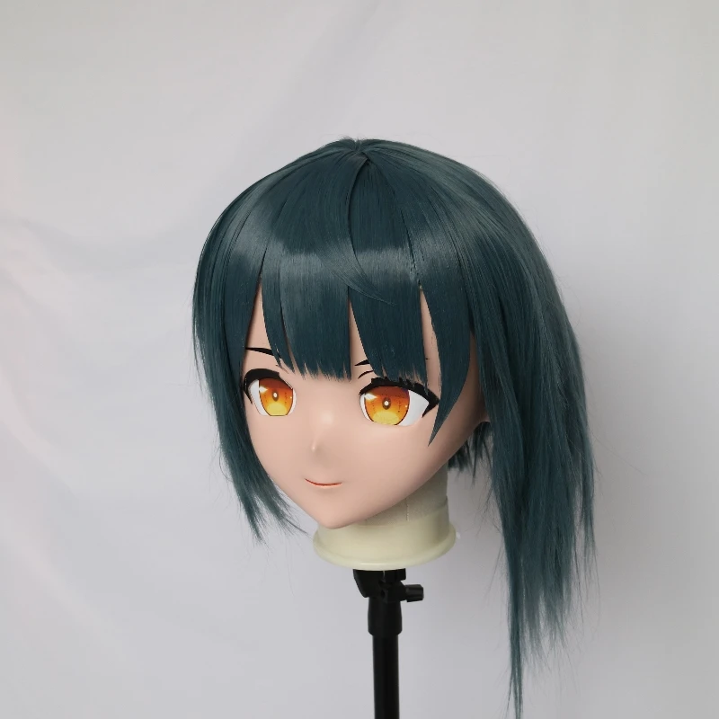 (R-Mask 02) Full Head Resin Cosplay Anime Touhou Project Kirisame Marisa Kigurumi Mask BJD Crossdresser Doll Transgender Mask