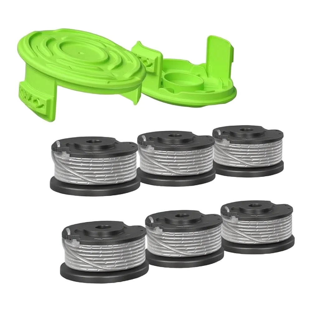/8pcs /0.065 /Inch Nylon Trimmer String Spool Pre Wound Line For For Greenworks Single Line Eater Replacement Parts Accessories