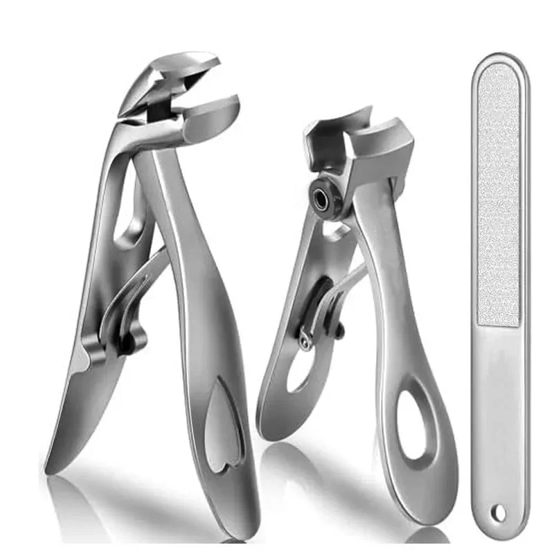 Nail Clippers Stainless Steel Ultra Sharp Nail Cutter Manicure Fingernail Trimmer Thick Hard Toenail Scissors for Thick Nails