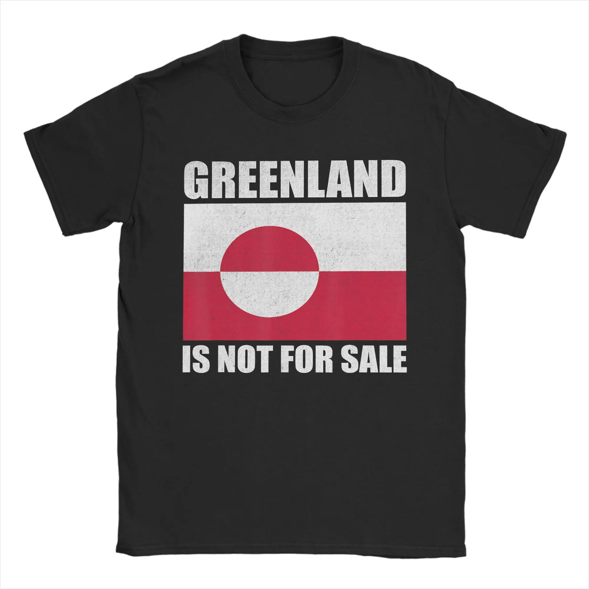 

Мужские футболки с надписью "Гренландия не продается", хлопковые футболки с коротким рукавом, одежда с круглым вырезом, размеры 4XL, 5XL, 6XL.