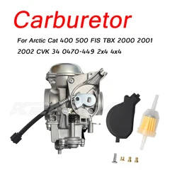 Carburatore Carb per Arctic Cat 400 500 FIS TBX 2000 2001 2002 CVK 34 0470-449 2x4 4x4