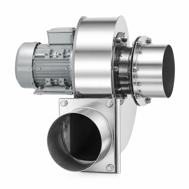 High Efficiency Heat Resistant Induced Draft Fan Stainless Steel Boiler Centrifugal Blower 220V Powerful Ventilation