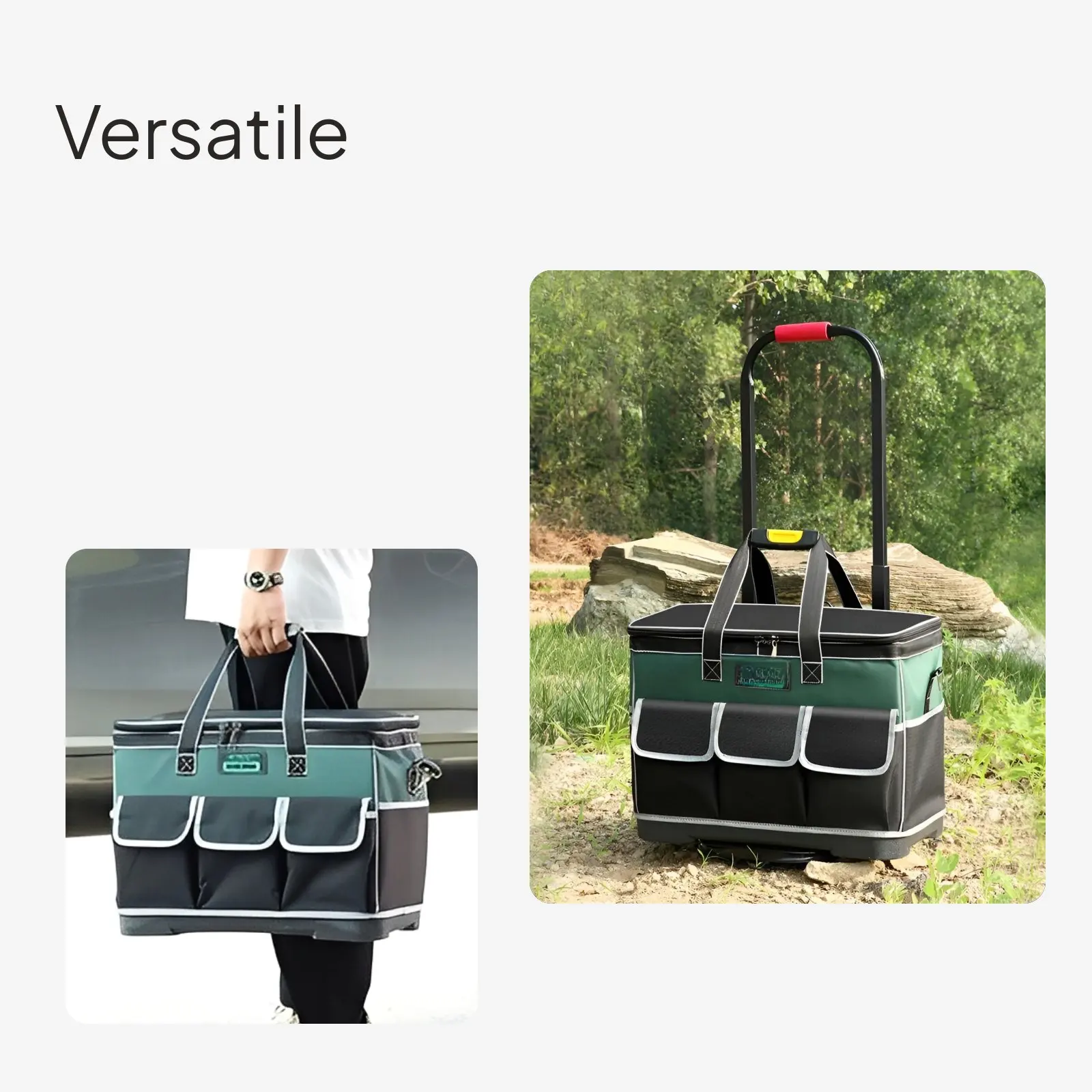 Rolling Tool Bag Canvas Organizer for Repair