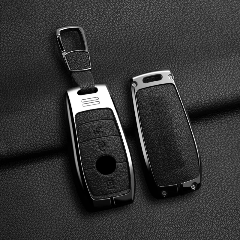3-Tasten Zinklegierung Autoschlüssel-Abdeckung Passend für 2019 2020 Mercedes-Benz A220 E63S AMG E-Klasse GLE 350 4MATIC E300 E400 E43 W213 – Detail 11