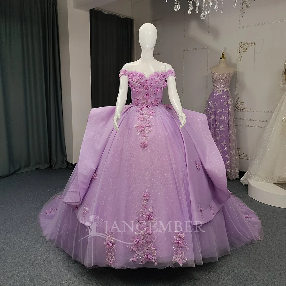 

Cap Sleeve Ball Gown Sweet 15 Quinceanera Appliques Royal Train Graduaction Customized vestidos de 15 quinceañeras