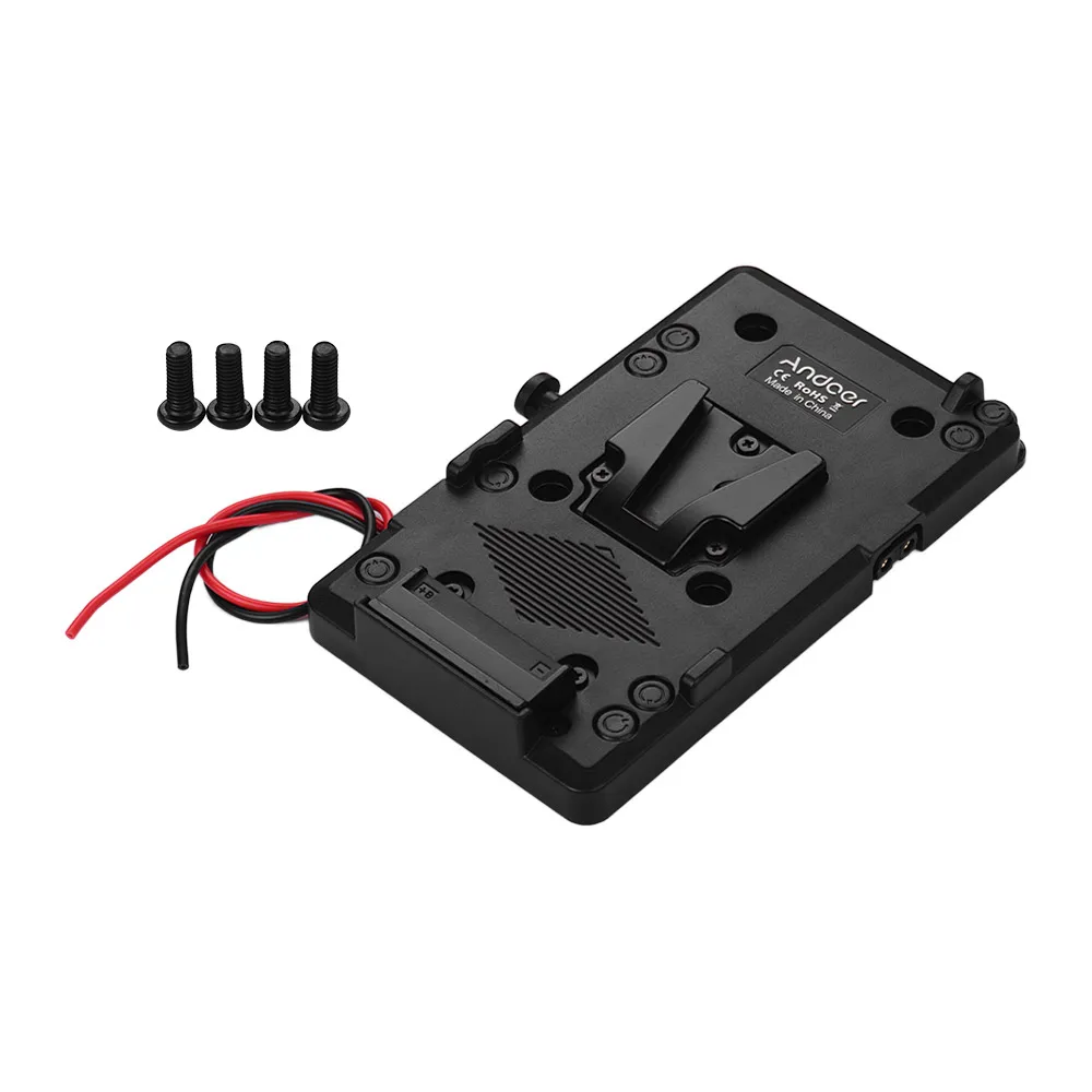 v mount v-lock Back Pack Plate Adapter with D Tap Output for V Mount V Lock Battery Plate for DSLR Camera Camcorder Video Light