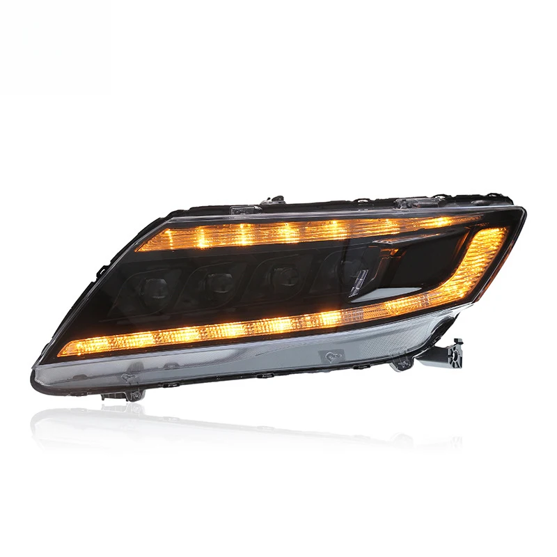 Suitable for 2013-2018 Honda Lingpai headlight assembly modification with four-lens LED scanning daytime running lights and dyna