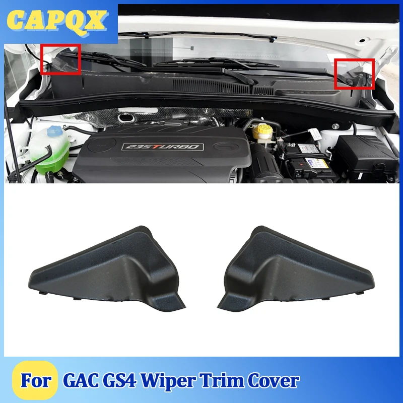 For GAC GS4 2015 16 17 18 19 Front Wiper Trim Cover Windshield Wrap Corner Fender Grille Water Deflector Plate