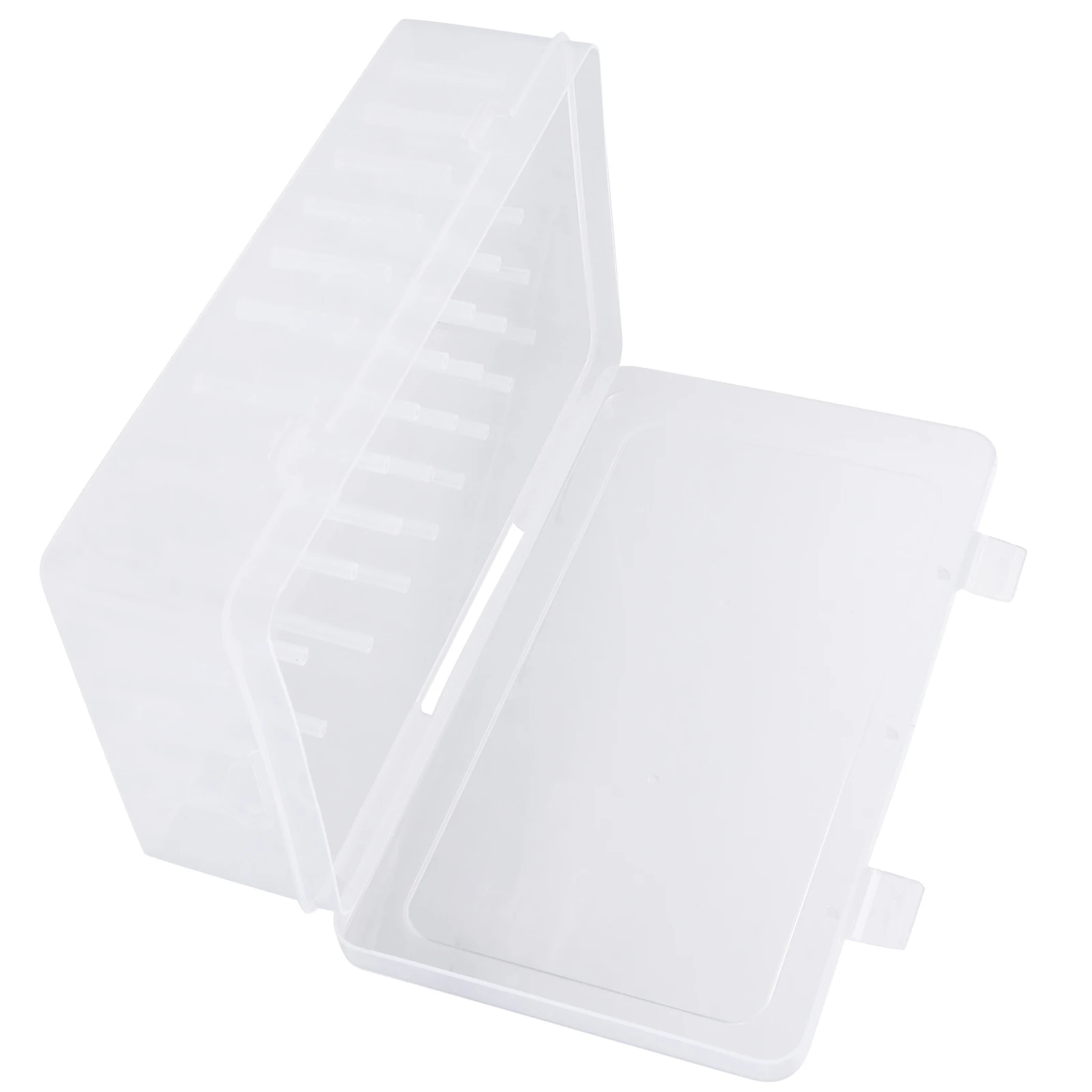 

42 Slots Transparent Embroidery Organizer Box Clear Window Durable Storage Case For Thread Spools Sewing Thread Holder Container