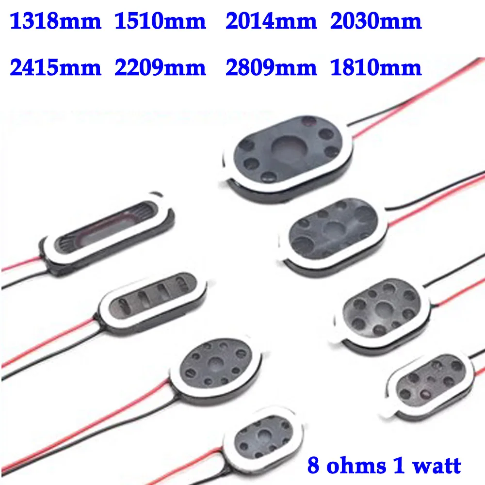 1/10pcs typ drogi startowej 1318/1510/2014/2030/2415/2209/2809/1810 głośnik do telefonu komórkowego 8 omów 1 watt złącze głośnika