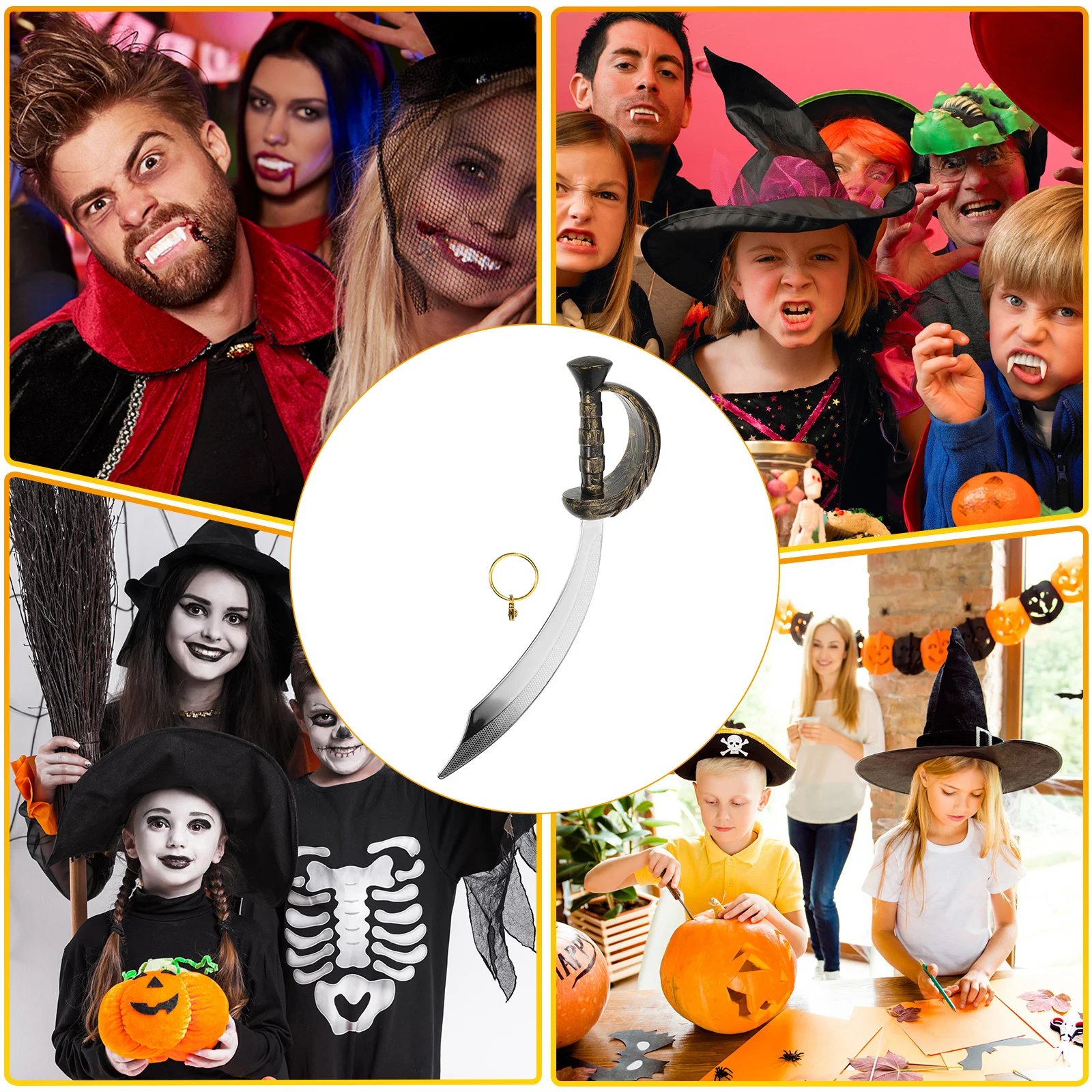 1Set Piratenschwerter-Set aus Kunststoff zum Spielen im Freien, vorgeben, Kampfspiele, ideales Partybevorzugungsgeschenk für Kinder und Erwachsene, Piratenschwerter