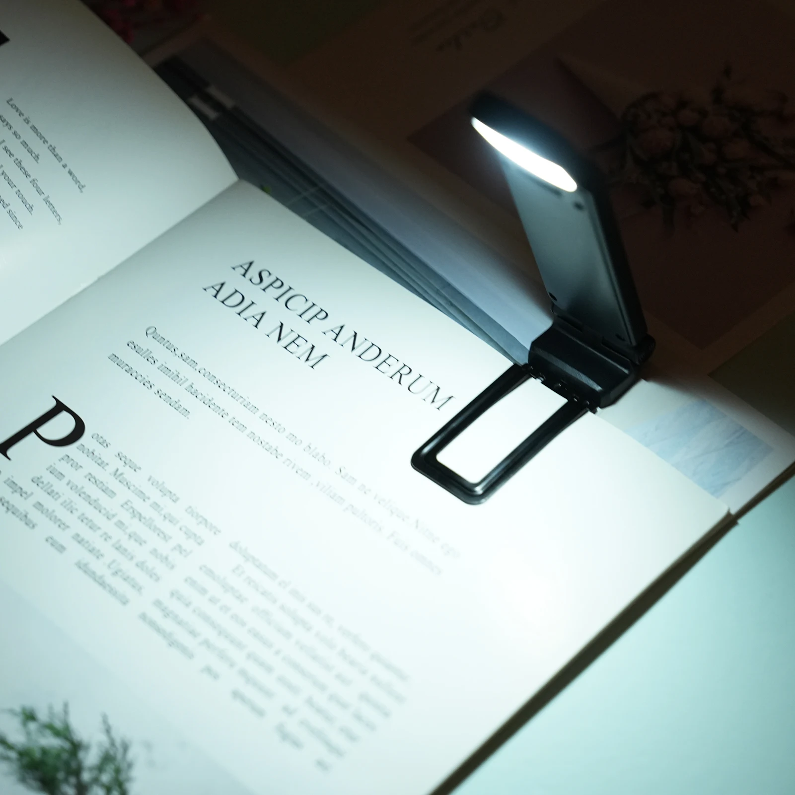 Reading Lights for Books in Bed Portable Clip-on LED USB Rechargeable Lamp Eye- in Dual Color & 5 Brightness and 30/60min Timer