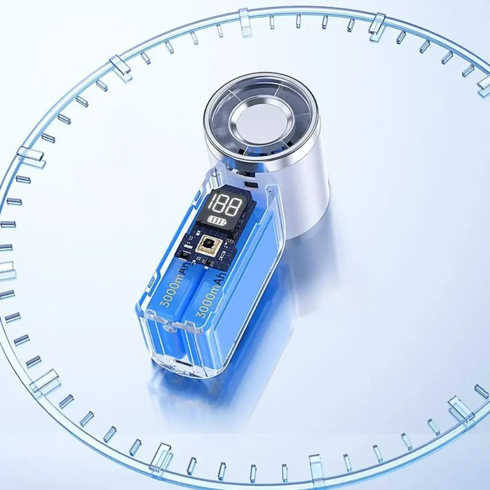 

Портативный мини-вентилятор с 6 скоростями, технология Air Turbo, регулируемый, USB-перезаряжаемый, ультратихий, с LED-дисплеем, ручной турбовентилятор для улицы