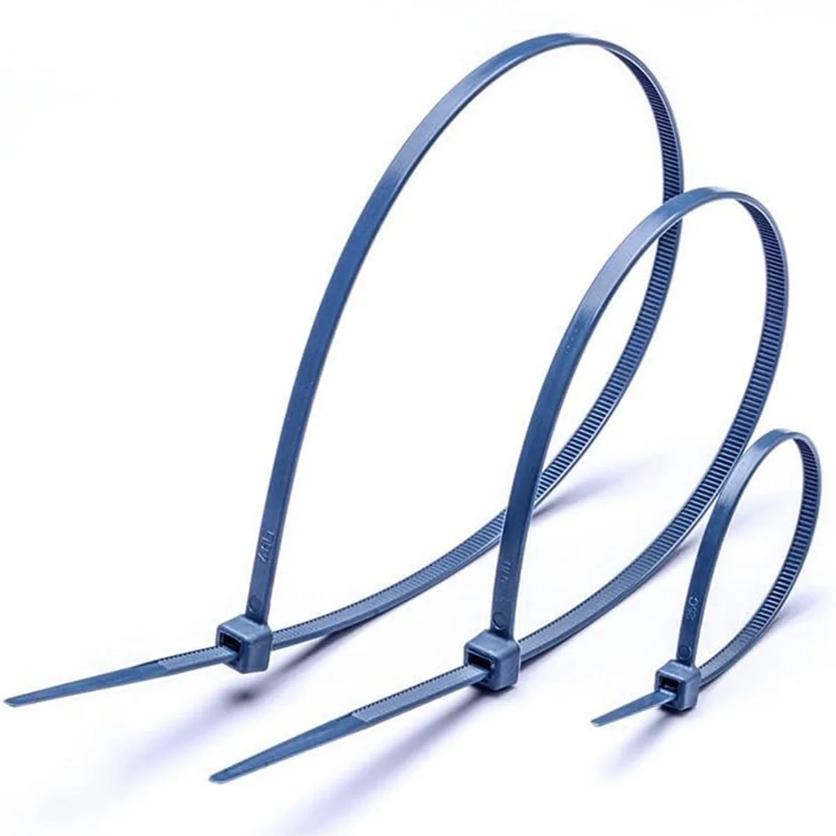 BAAQ Fascette per cavi rilevabili in metallo, fascette metalliche rilevabili Fascette blu (confezione da 100 pezzi) 300x4,8 mm