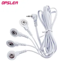 2-Way/4-Way Tens Machine Massager Wires Button Cable Electrode Pads Standard Connection Massage for TENS Unit Lead Wires Cables