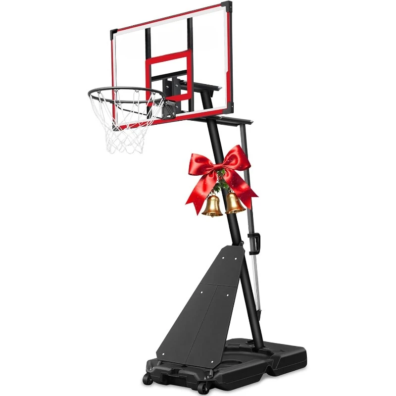 Basketball Hoop Outdoor and Rebound Plate,  Goal System for Kids and Adults in Swimming Pool/Driveway/Backyard