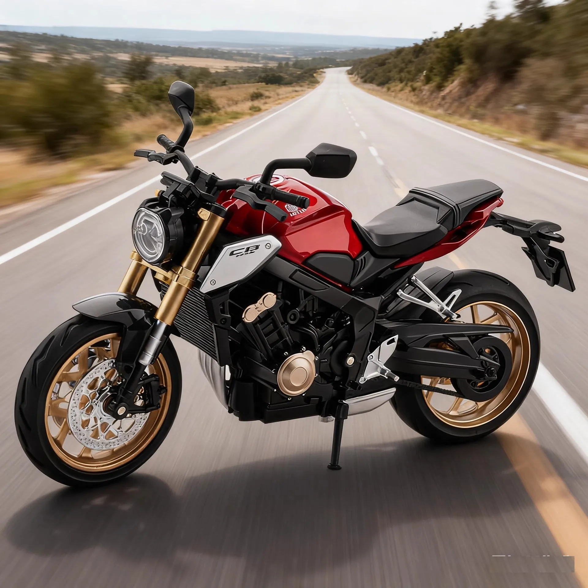 

1:12 CB650 сплав литая модель мотоцикла, коллекция игрушечных автомобилей, освещение для переноски, внедорожный автоцикл, игрушечный автомобиль