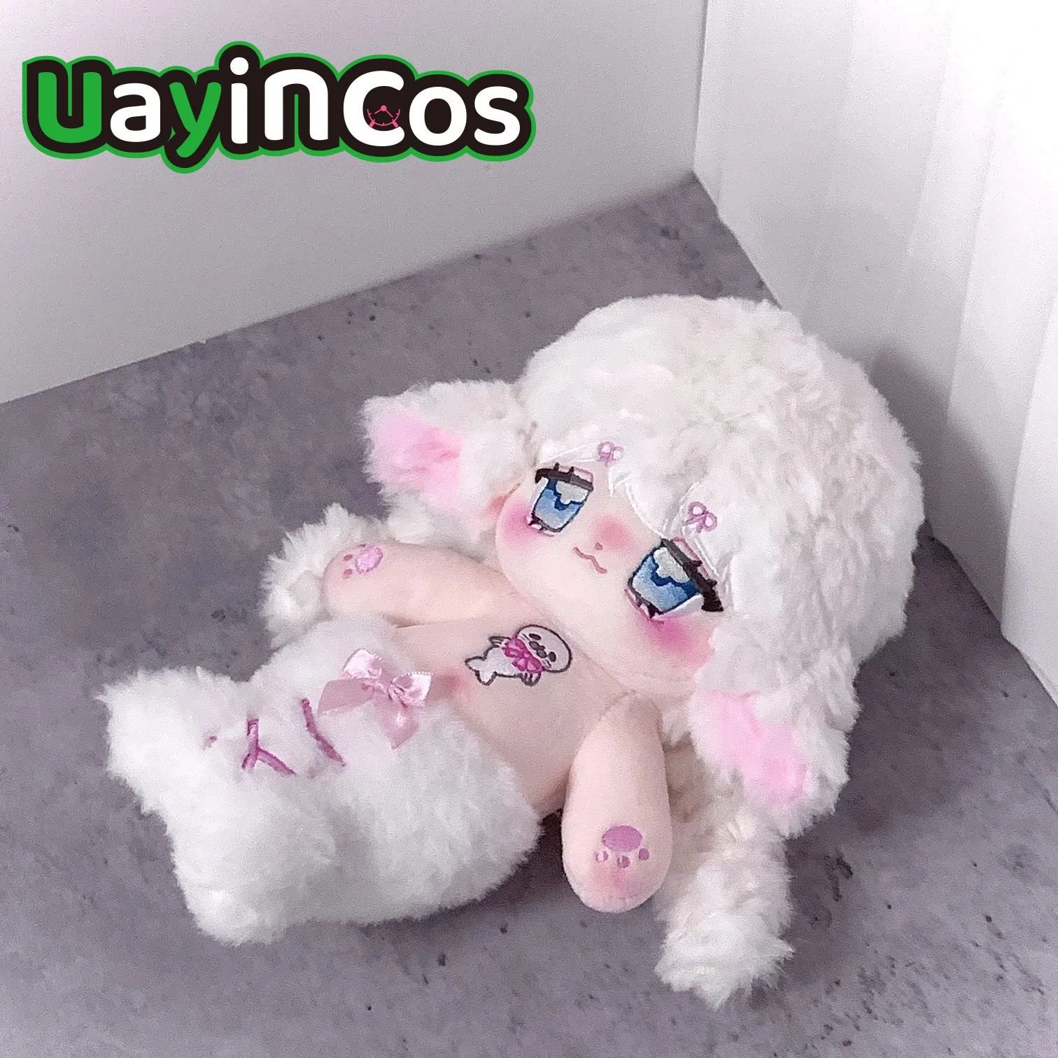 No Attribute Nkiy Whitr Angel Princess Monster Stuffed 20cm Cute Plushie Cotton Plush Doll Body Anime Figure Toy For Kids Gifts