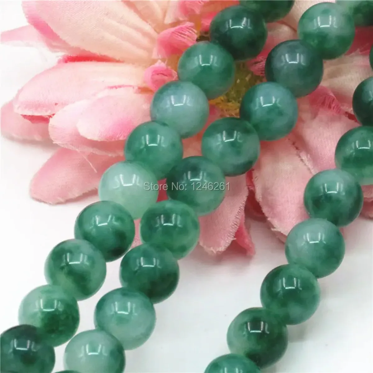4 6 8 10 12 14mm Green Jade Tourmaline Crafts Loose DIY Round Beads Balls Jewelry Making Design Accessories Parts Gem Fitting