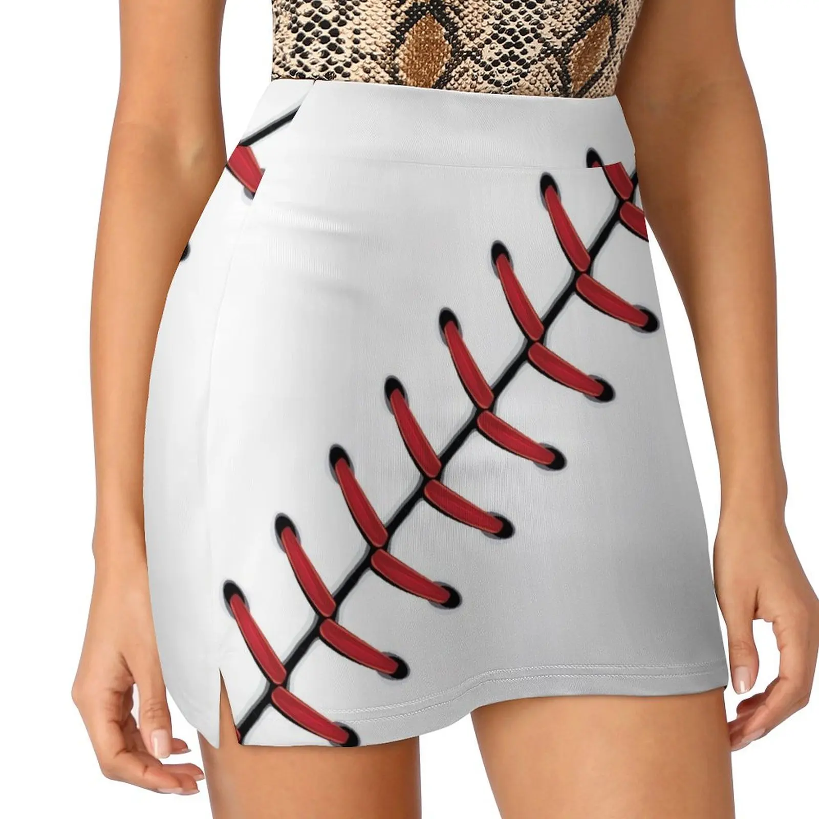 Baseball Lace Background 2 Mini Skirt Korean clothing mini skirts elegant skirts for women Skirt shorts