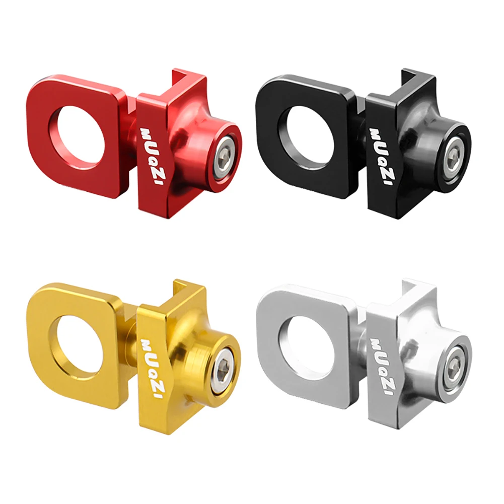 AliExpress 5-1PC Bicycle Chain Adjuster Aluminum Alloy CNC Bike Chain Tension Bolt Screw DIY Modification for Single Speed Bicycle Parts