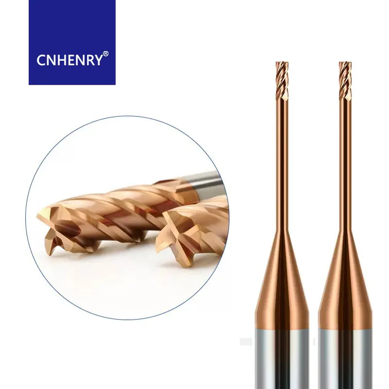 Solid Carbide Deep Groove Long Neck End Mill 4 Flute TiAlN Coated 6/8/10/16/20 CNC Milling Cutter for Mold Steel Stainless Steel