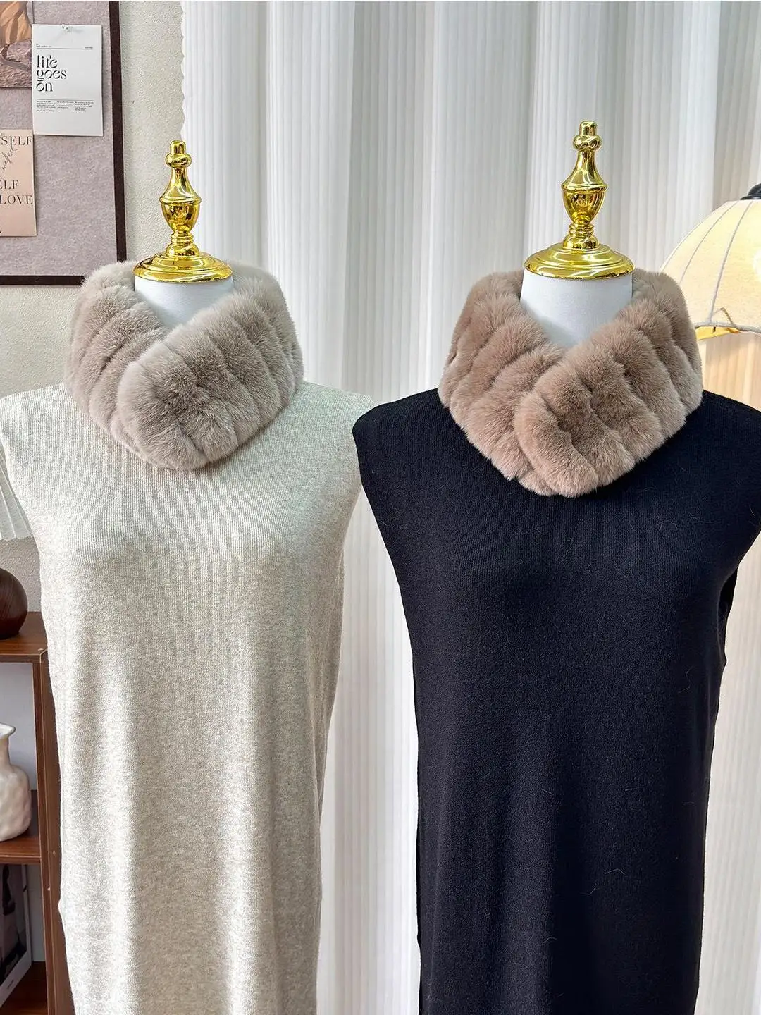 Echarpe-en-fourrure-de-lapin-de-qualite-velours-modele-double-face-pour-femmes-fourrure-chaude-pour-le-cou-style-coreen-veritable-col-en-fourrure-accessoire-d'hiver-polyvalent