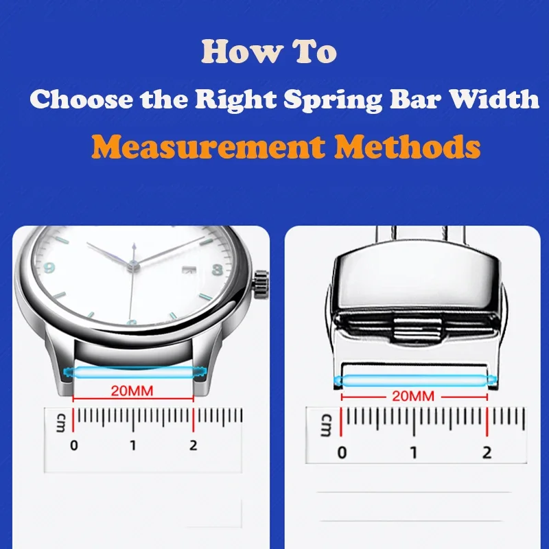 20 piezas de pasadores de enlace de correa de 1,5mm y 1,8mm, barras de resorte de ancho de 16mm a 28mm, correa de reloj, hebilla de enlace, piezas de repuesto