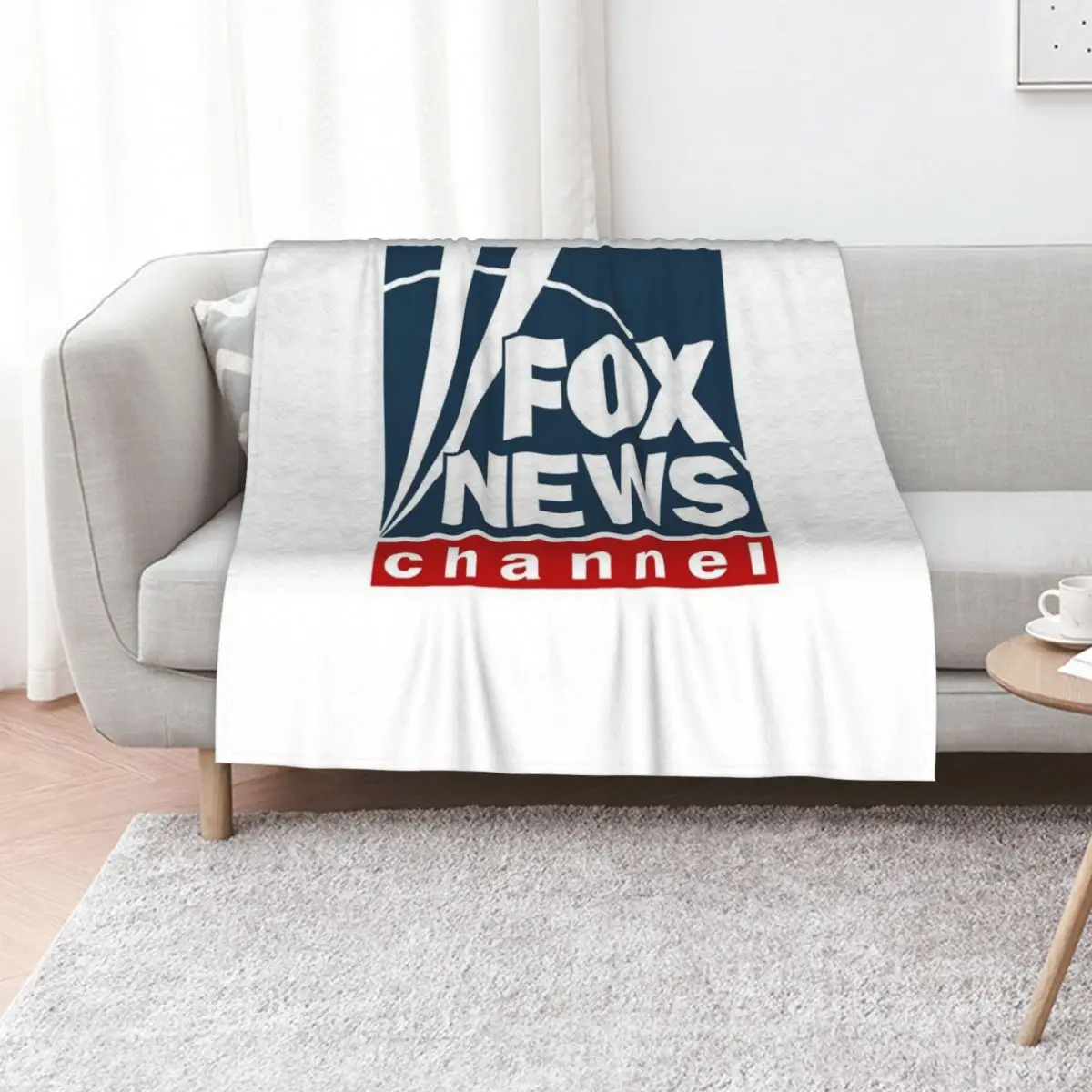 F O X NEWS Logo Classic T-Shirt Throw Blanket Flannel funny gift manga Softest Blankets For Baby Blankets
