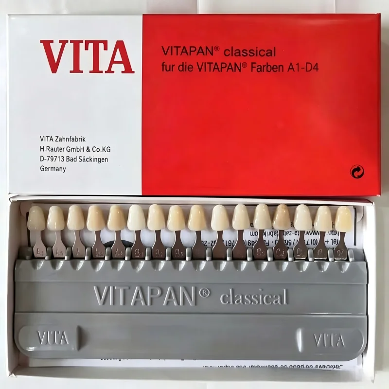 VITA Classical A1-D4 16-Color Shade Guide, Dental Tooth Matching Tab Set for Crowns, Veneers & Lab Use