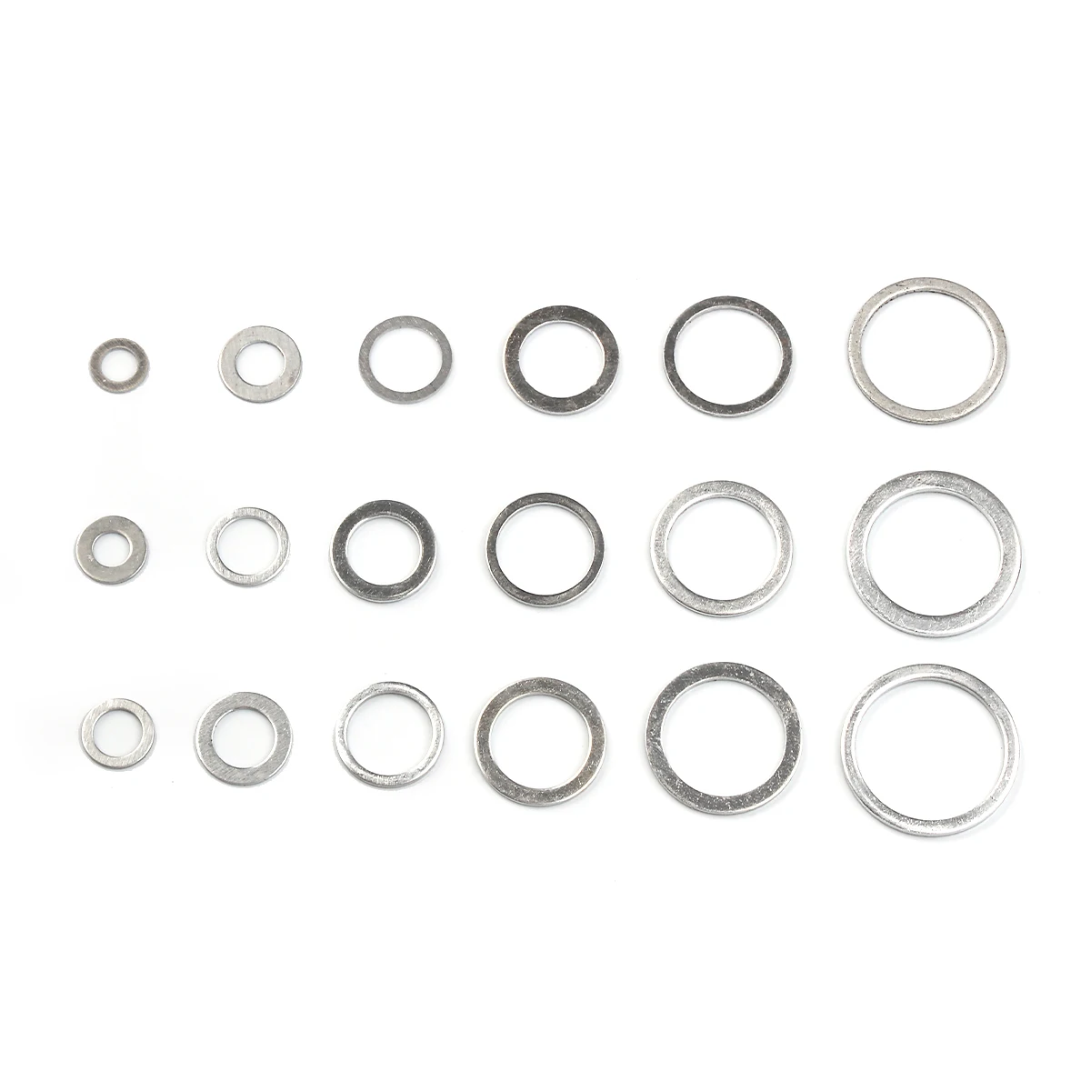 540/450/360/280/200pcs Washer Oil Drain Plug Gaskets Aluminum Flat Washer Combination KitM6 M8 M10 M12 M14 M16 M18 M20 M22 M24