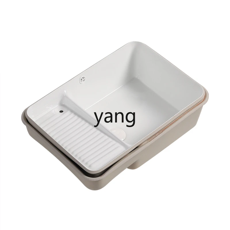 L'm ceramic balcony household precision 45 degree cutting seamless connection single basin